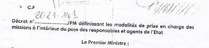 Décret définissant les modalités de prise en charge des missions de l'état
