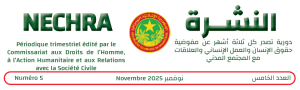 Périodique trimestriel édité par le Commissariat aux Droits de l’Homme, à l’Action Humanitaire et aux Relations avec la Société Civile